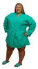 36in.Length Waffle Robe XXL Caribbean Green