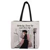 Wake Up Dress Up and Show Up Woven Tote Bag  20" x 15"