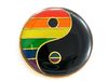 Lapel Pin Rainbow Ying-Yang 