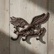 Wall Hook Patriotic Cast Iron Eagle  