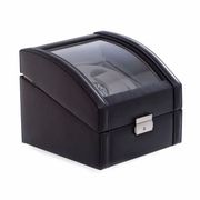 Watch Winder for 2 Watches Leather Case 