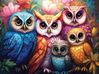 Whimsical Owls 1000 Pc Puzzle