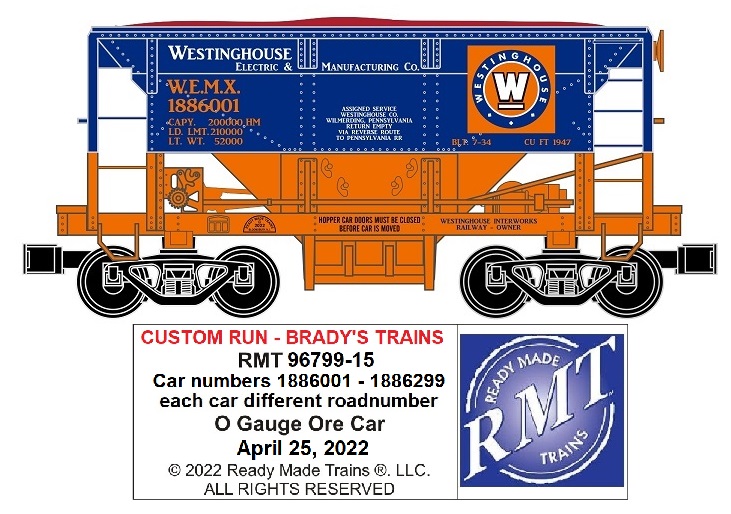 WESTINGHOUSE/ CUSTOM RUN Brady's Train Outlet, Greensburg, PA