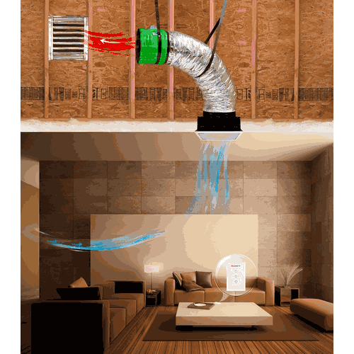 QuietCool ES-4700RF Energy Saver 4195 CFM Whole House Fan