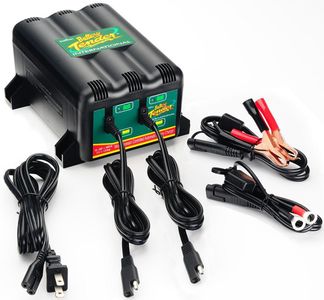 12 Volt Battery Tender 2-Bank Multiple Battery Charger (1.25 Amps)