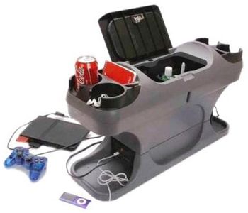150 Watt Powered High Profile Minivan, Truck & SUV Center Console