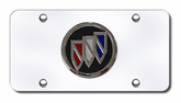 3D Chrome Black & Colored Buick Logo Stainless Steel License Plate