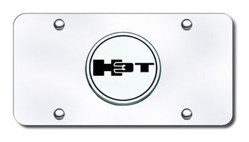 3D Chrome & Black Hummer H3T Logo Stainless Steel License Plate