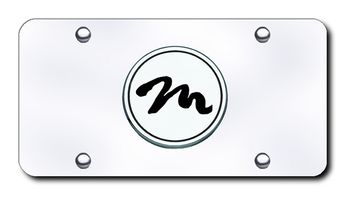 3D Chrome & Black Mazda Miata Logo Stainless Steel License Plate