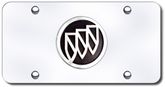 3D Chrome & Black Buick Logo Stainless Steel License Plate