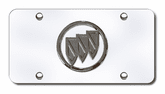 3D Chrome Buick Logo Stainless Steel License Plate