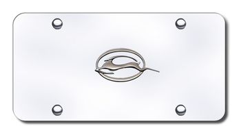 3D Chrome Chevy Impala Logo Stainless Steel License Plate