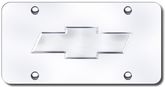 3D Chrome Chevy Logo Stainless Steel License Plate