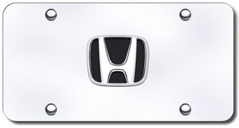 3D Chrome Honda Logo Stainless Steel License Plate