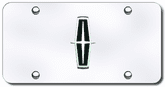 3D Chrome Lincoln Logo Stainless Steel License Plate