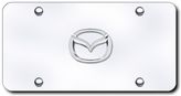 3D Chrome Mazda Logo Stainless Steel License Plate