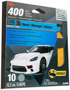 3M 400 Grit 6" Sanding Disc (10 Pack)