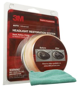 3M Headlight Lens Restoration System & Microfiber Cloth