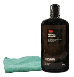 3M Imperial Hand Glaze Show Car Finish (16 oz) & Microfiber Cloth Combo Kit
