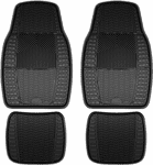 Armor All 4 Piece Heavy Duty Black Rubber Floor Mat Set