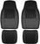 Armor All 4 Piece Heavy Duty Black Rubber Floor Mat Set