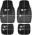 Armor All 4 Piece Heavy Duty Black Rubber Floor Mat Set