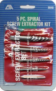 CTA 5 Piece Spiral Screw Extractor Kit