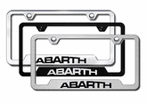 Abarth Laser Etched Stainless Steel Cut-Out Frame