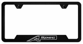 Acura A-Spec Laser Etched Stainless Steel Cut-Out License Plate Frame