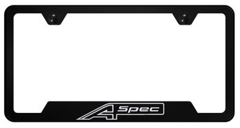 Acura A-Spec Laser Etched Stainless Steel Cut-Out License Plate Frame
