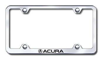 Acura Laser Etched Stainless Steel Wide License Plate Frame