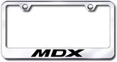 Acura MDX Laser Etched Stainless Steel License Plate Frame