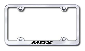 Acura MDX Laser Etched Stainless Steel Wide License Plate Frame