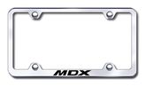 Acura MDX Laser Etched Stainless Steel Wide License Plate Frame