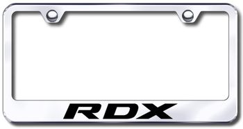 Acura RDX Laser Etched Stainless Steel License Plate Frame