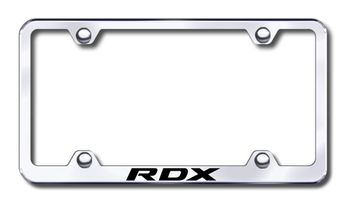 Acura RDX Laser Etched Stainless Steel Wide License Plate Frame