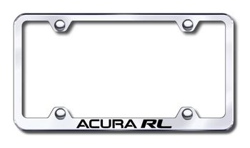 Acura RL Laser Etched Stainless Steel Wide License Plate Frame