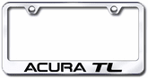Acura TL Laser Etched Stainless Steel License Plate Frame