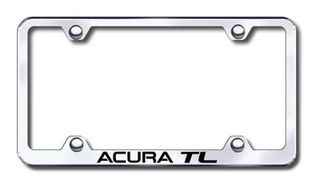 Acura TL Laser Etched Stainless Steel Wide License Plate Frame