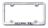 Acura TL Laser Etched Stainless Steel Wide License Plate Frame