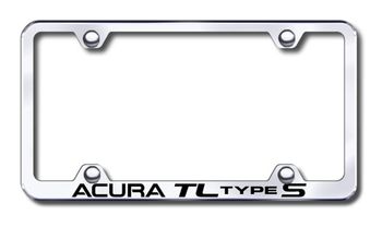 Acura TL S-Type Laser Etched Stainless Steel Wide License Plate Frame