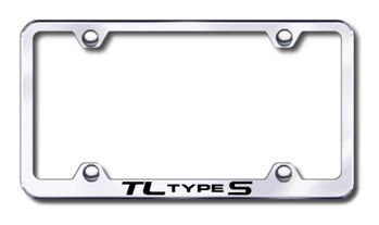 Acura TL Type-S Laser Etched Stainless Steel Wide License Plate Frame
