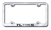 Acura TL Type-S Laser Etched Stainless Steel Wide License Plate Frame