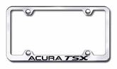 Acura TSX Laser Etched Stainless Steel Wide License Plate Frame