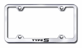 Acura Type-S Laser Etched Stainless Steel Wide License Plate Frame