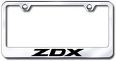 Acura ZDX Laser Etched Stainless Steel License Plate Frame