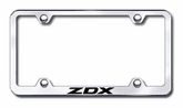 Acura ZDX Laser Etched Stainless Steel Wide License Plate Frame