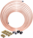 AGS Nickel Copper Brake Line Coil & Tube Nut Kit