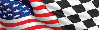 American Checkered Flag Rear Window Decal