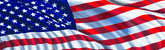 American Flag In The Wind Rear Window Decal